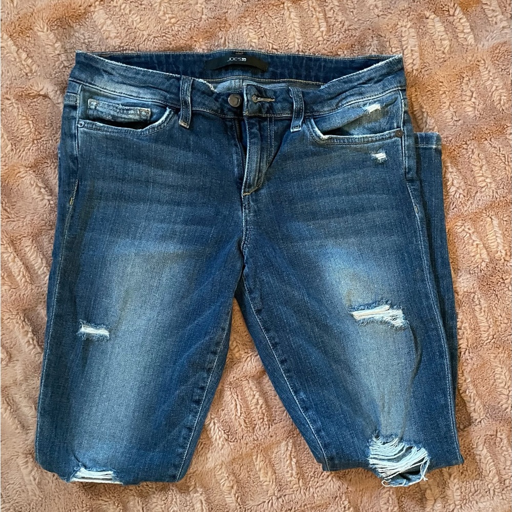 Joe's Jeans Blue Jean Skinny Ankle Distressed
